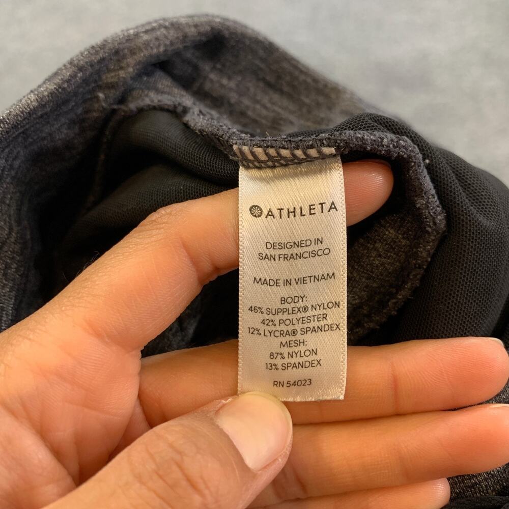 Athleta Joggers Womens 14 Graphite Metro Street Pull On Drawstring Ankle Zip - Picture 9 of 13